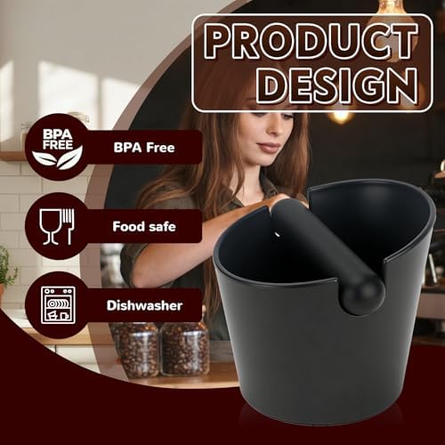 18oz Milk Frother Pitcher & Knock Box with Latte Pen