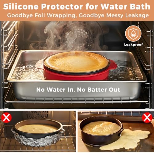 Springform Pan 9 Inch Spring Form Pan for Cheesecake with Protector