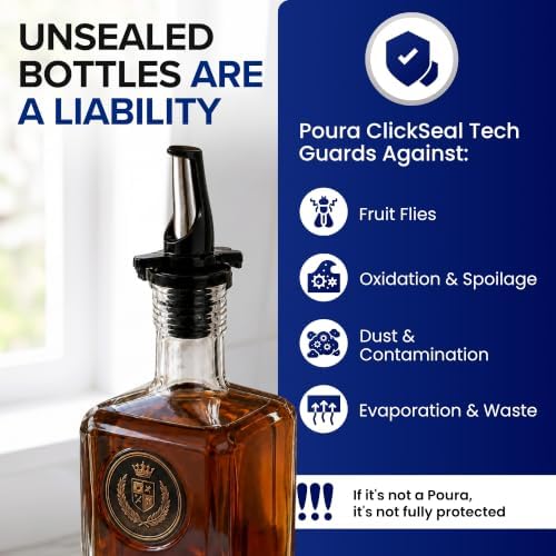 3-in-1 Liquor Pour spout with Built-in Fruit Fly Protection