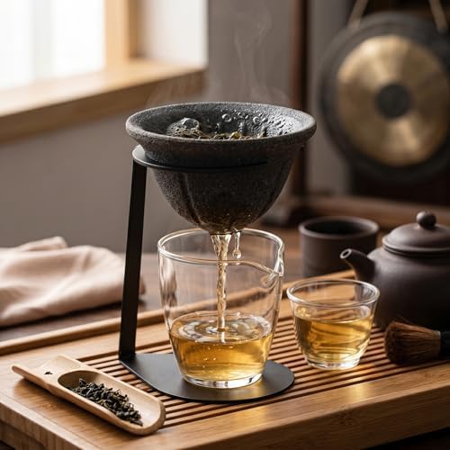 Ceramic Tea Strainer, 1 Set Ceramic Tea Strainer & Coffee Filter With