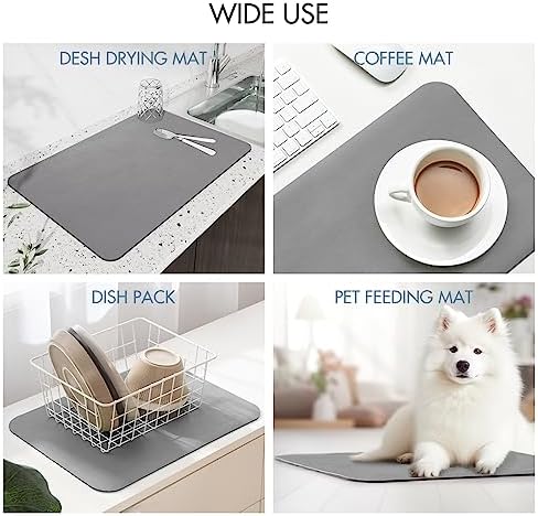 Dish Drying Mat Absorbent Drying Mat for Kitchen Counter
