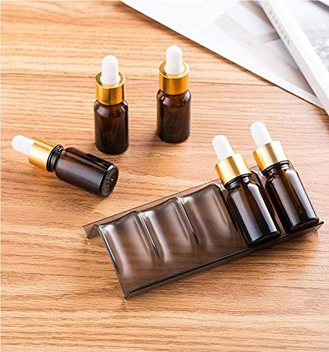8 Pcs Essential Oil Organizer, Aluminum Black, Expandable, Holds 40