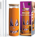 OTOTO NEW Jack-o-Cup Glass Cups with Lid and Straws - Glass Coffee