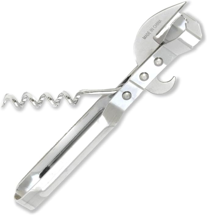 Chef Craft Select 3-in-1 Can Opener, 6 inches in length, Stainless Steel by ChefCraft
