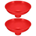 Vesici 2 Pack Extra Large Wide Mouth Funnel Red 2.5" x 10" Multi Purpose by Vesici