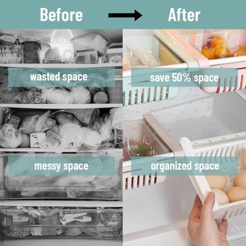 Refrigerator Drawers, Fridge Organizer Stackable Refrigerator