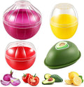 Vegetable and Fruit Storage Containers, 4 Pcs, BPA Free