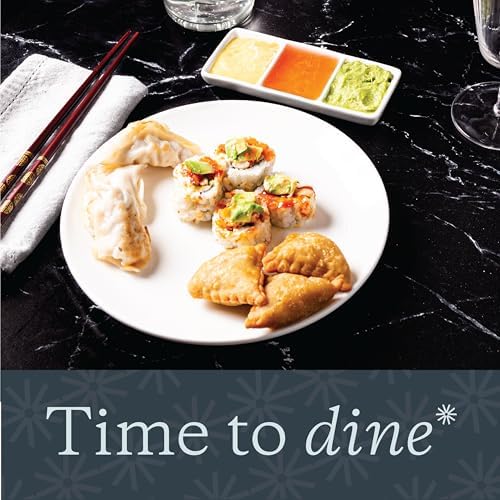 Vikko Dinner Plate, Set of 6 White Plates, 9 Inch Ceramic Dinner