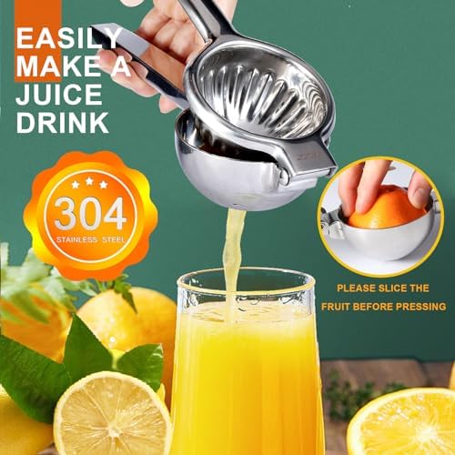 Lemon Squeezer, Stainless Steel Manual Citrus Juicer