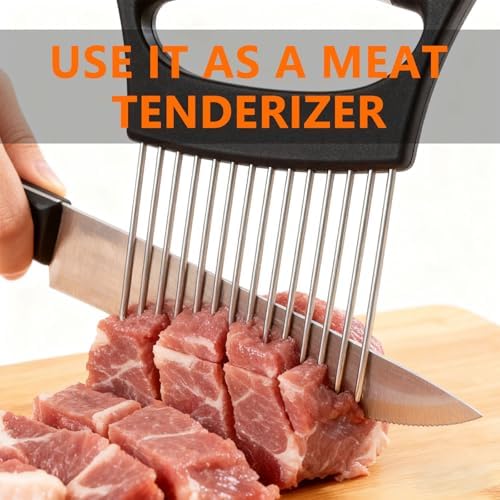 Onion Holder for Slicing, Lemon Slicer Vegetable Cutter, Tomato, Eggs