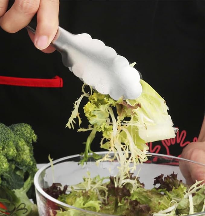 3 PCS Kitchen Tongs Set, Stainless Steel - Image 5