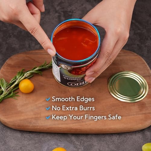 KITCHENDAO Replaceable Can Opener with 2 Extra Blades, Super Sharp