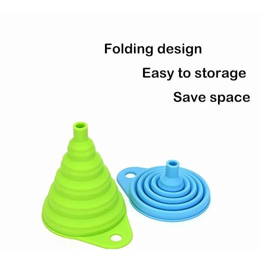 Set of 4 Silicone Collapsible Kitchen Funnel - Image 6