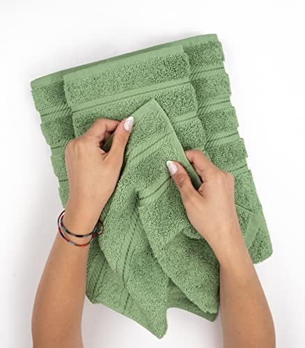 American Soft Linen 100% Cotton Luxury Turkish Towels, 4 PC Hand Towel