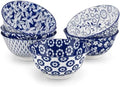 vancasso SELENE 24 oz Cereal Bowls set of 6, Ceramic Soup Bowls for
