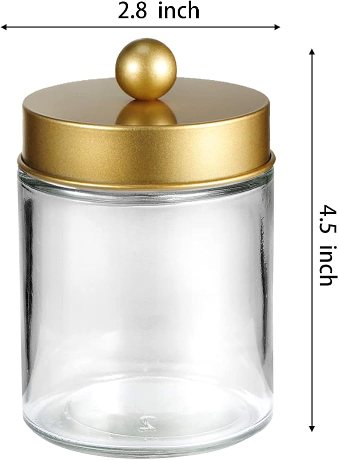Apothecary Jar Canisters Bathroom Vanity Organizer - Image 4