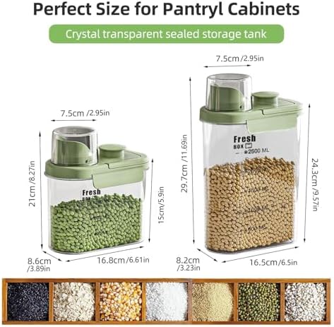 Airtight Rice Storage Container,with Pour Spout & Measuring Cup