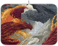 OTVEE Dragon Grandeur Two Realms Dish Drying Mat for Kitchen Counter