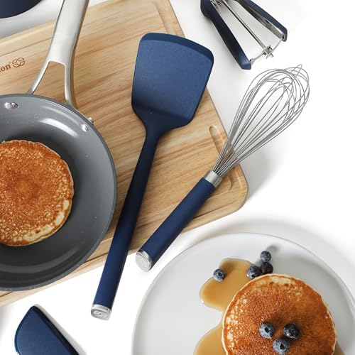 Calphalon Edge 10-Piece Kitchen Utensil Set, Navy Blue