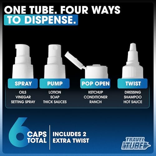 Travel Tube Refillable Condiment Squeeze Bottles - Leak Proof Salad