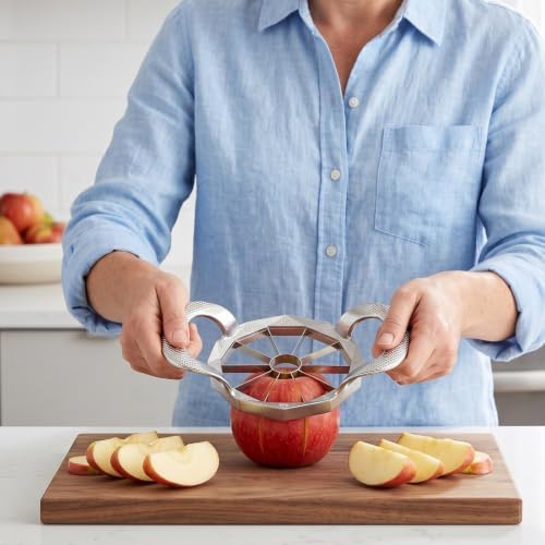 Heavy Duty Corer, Slicer & Pitter – Stainless Steel Apples Cutter (A)