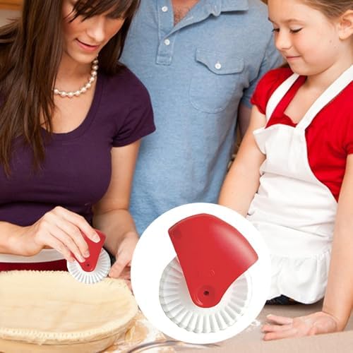 Pie Crust Cutter | Crinkle Cutter Roller Pie Top | Ergonomic Making