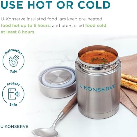 U Konserve 12 oz Insulated Stainless Steel Food Jar thermose