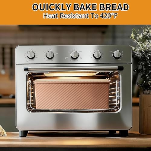 3 Pack Pullman Loaf Pan with Lids, Non-Stick Bread Loaf Pan, Heavy