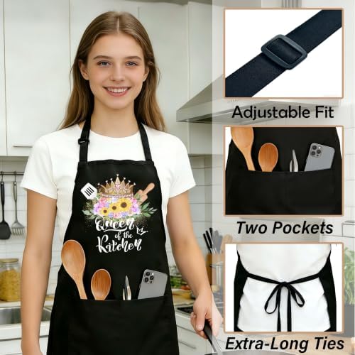 Funny Apron, Cooking Grilling BBQ Apron with Pockets