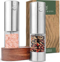 WALDWERK Electric Salt and Pepper Grinder Set, Rechargeable