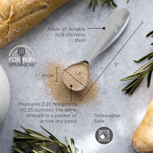 Fox Run Stainless Steel Yeast Measuring Spoon, 2.25 Teaspoons