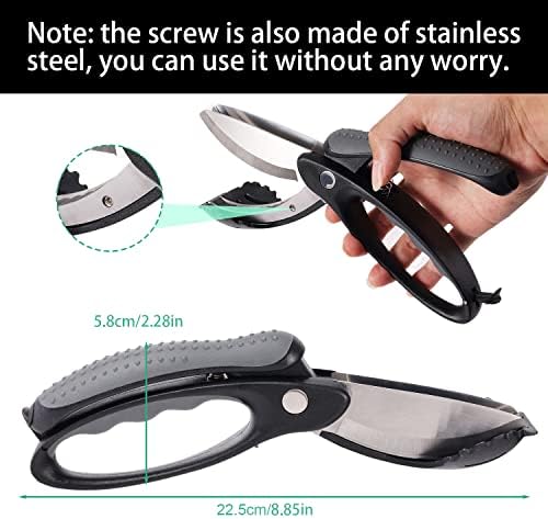 Salad Scissors, Multifunctional Salad Chopper Scissors Heavy Duty