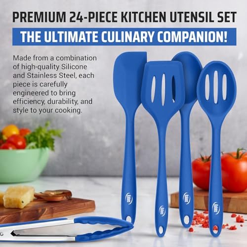 Kaluns 24-Piece Silicone Kitchen Utensil Set