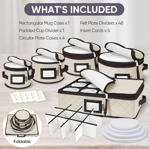 BALEINE China Storage Container, Plate Mug Combo, Soft Shell Cream