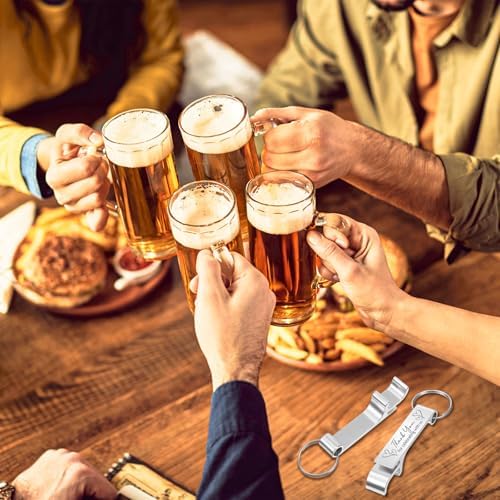 120 Pcs Bottle Opener Keychain, Wine Beer Opener Aluminum Thank You