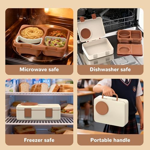 Bento Lunch Box for Kids with 8oz Insulated Thermo Food Jar