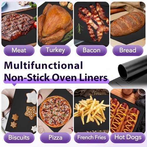 8 PCS Toaster Oven Liner for Nuwave Bravo Air Fryer Toaster Smart