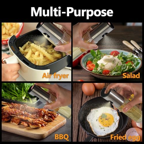 Oil Sprayer for Cooking, 3.5 oz Glass Bottle