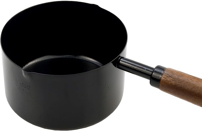 1pcs 1 Cup Measuring Cup with Wooden Handle Stainless Steel Measuring Scoop - Image 4