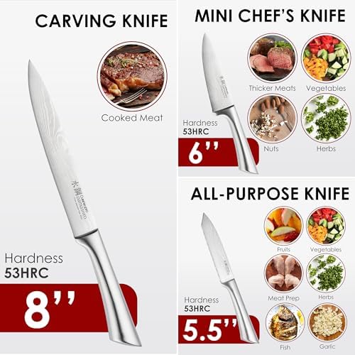 Cuisine::pro Damashiro Hiryu 10-Piece Japanese Steel Knife Set