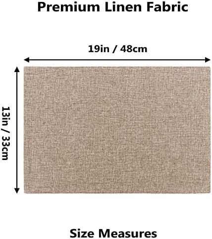 Home Brilliant Linen Placemats Set of 4 Heat Resistant Dining Table