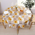 Pioggia Vinyl Tablecloth with Flannel Backed Waterproof Oil-Proof PVC