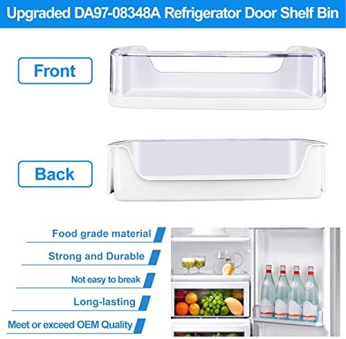 [2 PACK] Upgraded DA97-08348A Refrigerator Door Shelf Bin Replacement