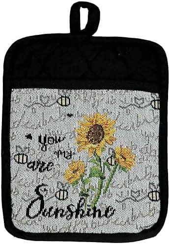 Sunflower Kitchen Tapestry Set w/You are My Sunshine Design, Includes