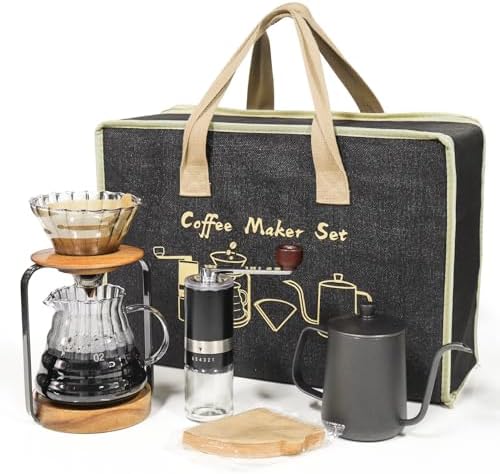 SOTECH Pour Over Coffee Maker Set with Dripper Stand Coffee Filters