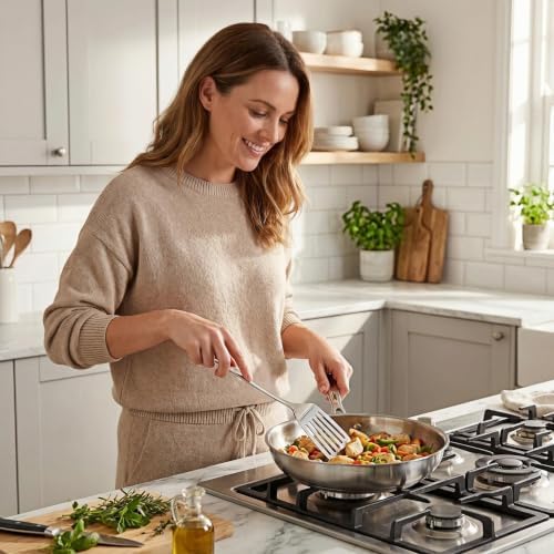 304 Stainless Steel Cooking Utensils Set, Stainless Steel Spatula &