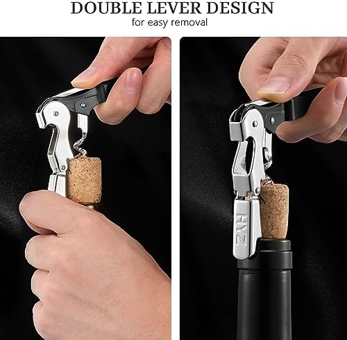 HYZ Wine Openers Bulk 20-Pack for Bartender, Waiter Corkscrew-Black