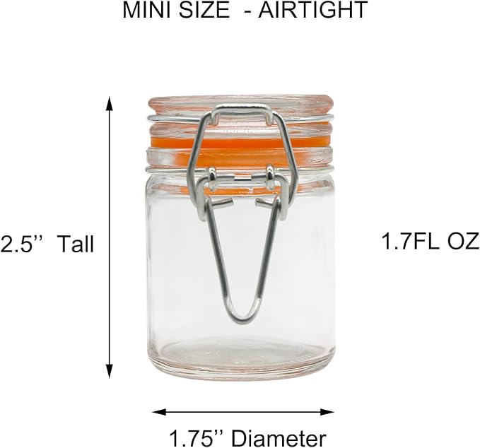 1.7 oz Mini Glass Spice Jars - Image 3