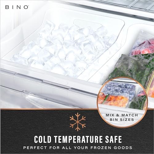 BINO | Plastic Organizer Bins, X-Small - 4 Pack | THE SOHO COLLECTION