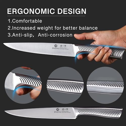 imarku 14-Piece High-Carbon Stainless Steel Knife Set